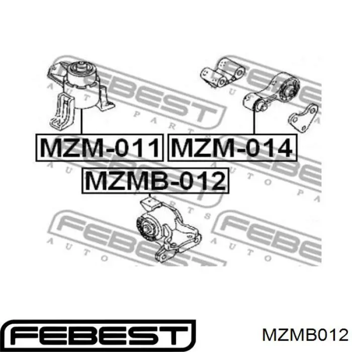 Comprar MZMB012 Febest Soporte izquierdo del motor