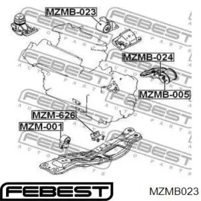 Comprar GA2C39050 Mazda Soporte de motor delantero