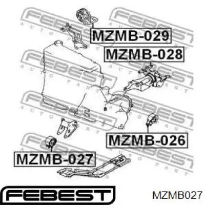 Soporte de motor delantero D0936F RBI