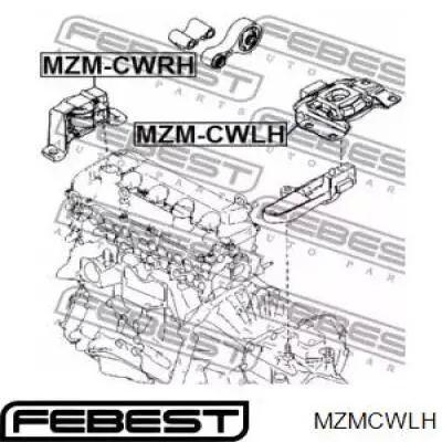 Soporte izquierdo del motor AWSMA1135 Tenacity
