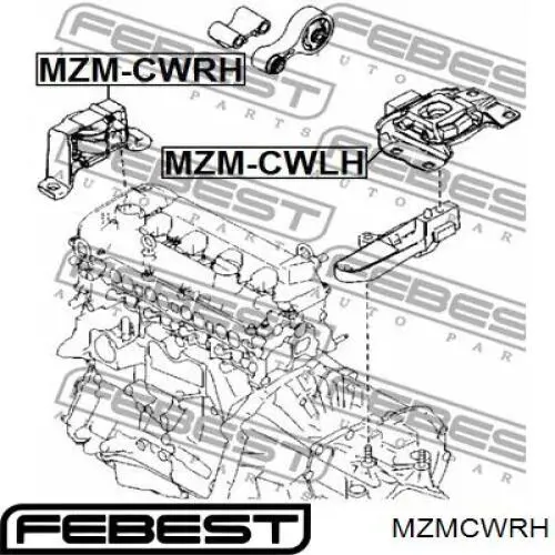 Comprar BCM439060A Mazda Soporte de motor derecho