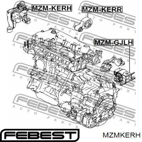 Soporte de motor derecho Q0021121 Q-fix