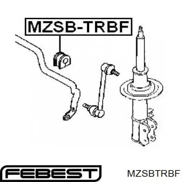 MZSBTRBF Febest casquillo de barra estabilizadora delantera