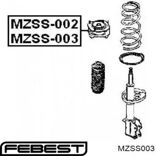 Soporte amortiguador trasero derecho para Mazda 626 (GE)