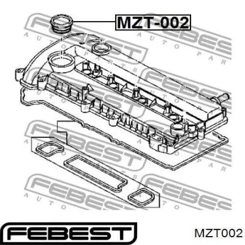 Junta, tapa de tubo de llenado de aceite para Mazda CX-7 (ER)