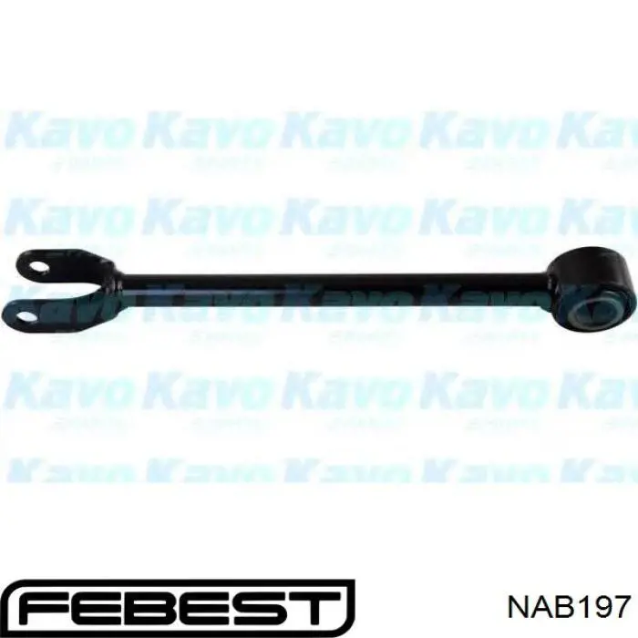 Buje delantero del brazo longitudinal trasero Febest NAB197