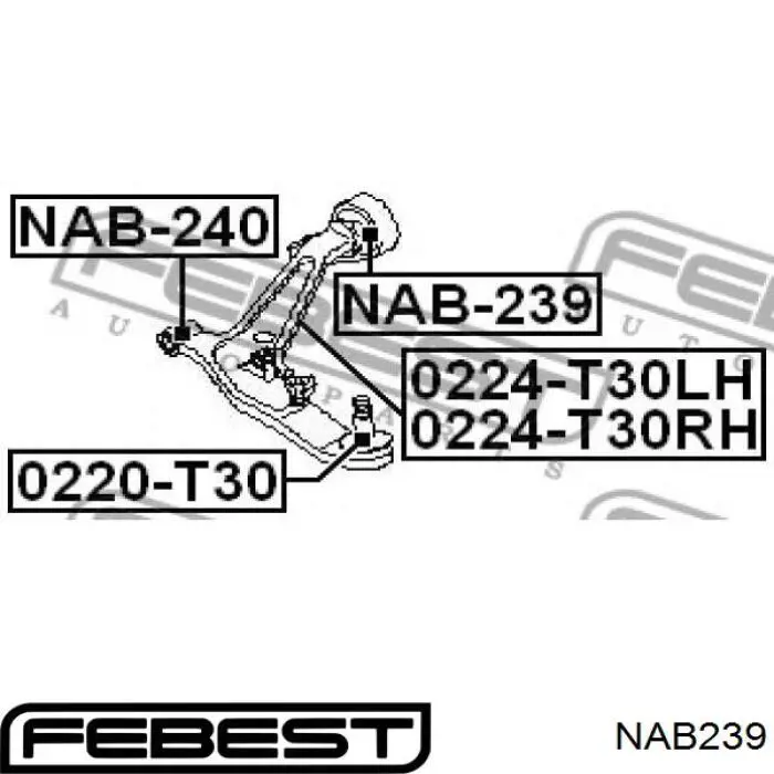 Comprar NAB239 Febest Silentblock