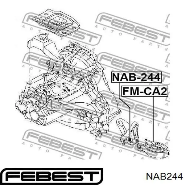 Comprar NAB244 Febest Buje de mangueta trasera