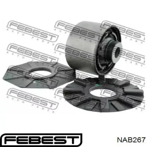 Comprar NAB267 Febest Buje delantero del brazo longitudinal trasero