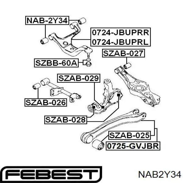 Comprar NAB2Y34 Febest Silentblock