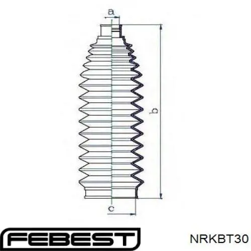 Fuelle de dirección Febest NRKBT30