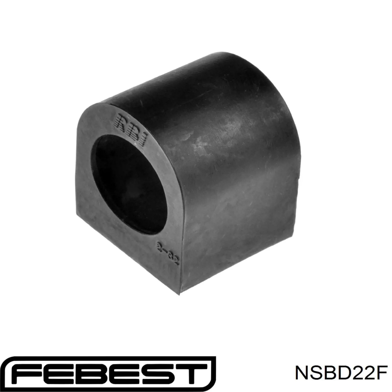 NSBD22F Febest casquillo de barra estabilizadora delantera