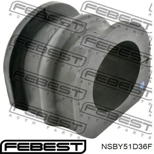 NSBY51D36F Febest casquillo de barra estabilizadora delantera