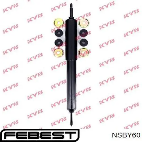 NSBY60 Febest silentblock en barra de amortiguador delantera