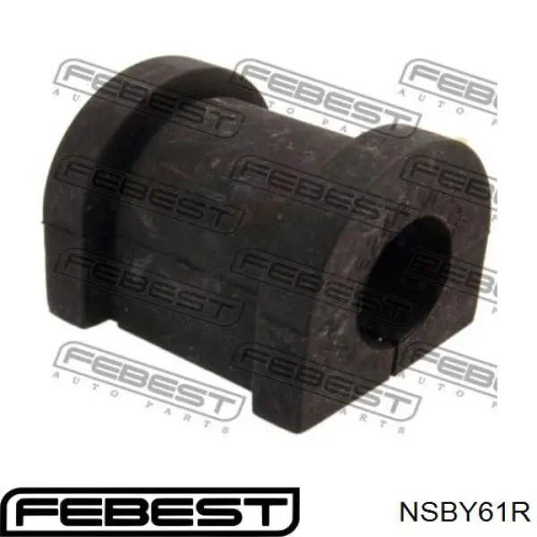 NSBY61R Febest casquillo de barra estabilizadora trasera