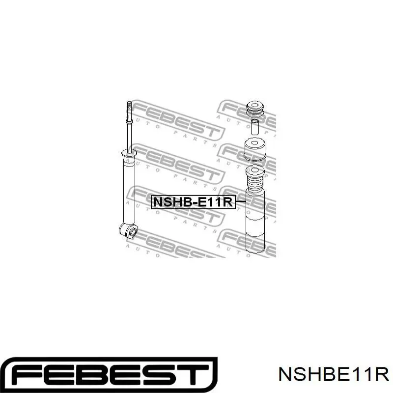 Almohadilla de tope, suspensión trasera Nissan Note (E11)