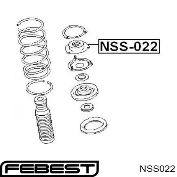 NSS022 Febest soporte amortiguador delantero