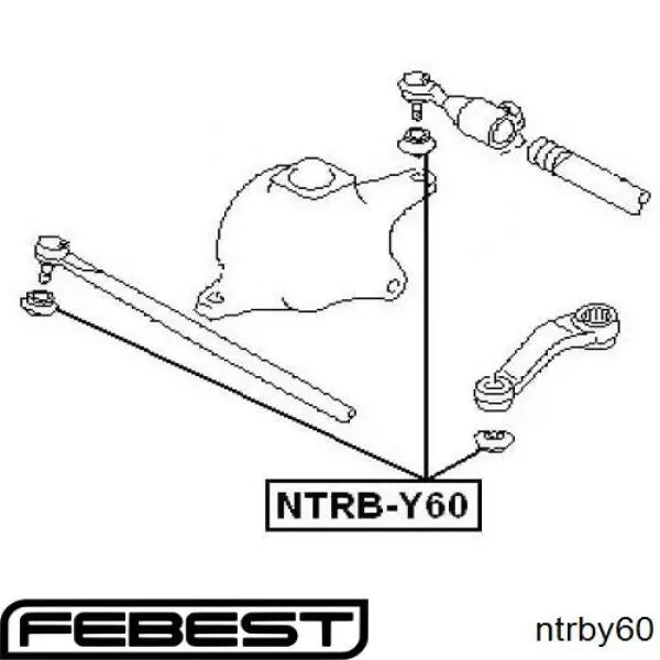 Retén de cabeza de barra de acoplamiento Febest NTRBY60