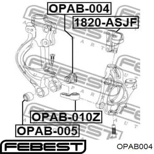 352540 General Motors silentblock de mangueta delantera