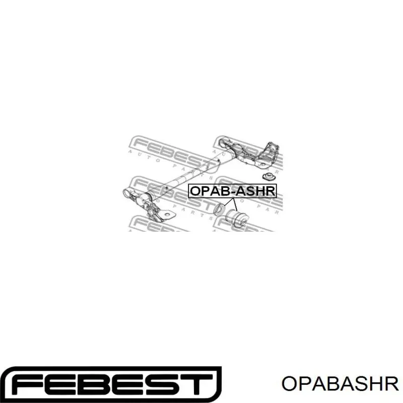 OPAB-ASHR Febest suspensión, cuerpo del eje trasero