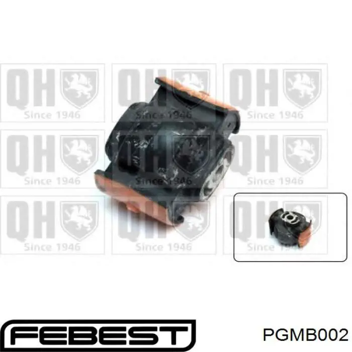 PGMB002 Febest soporte, motor, trasero, silentblock