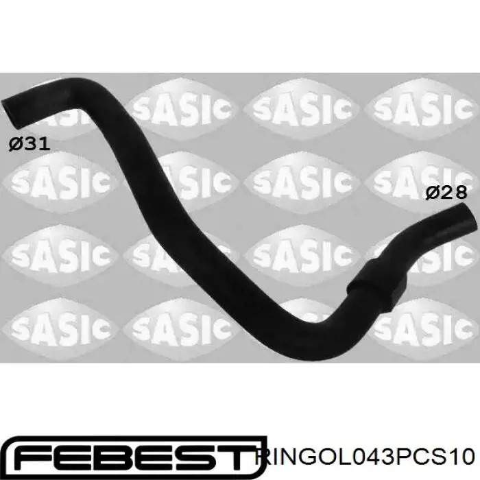 Anillo de sellado de tubo de dirección asistida Renault (RVI) 7703065106