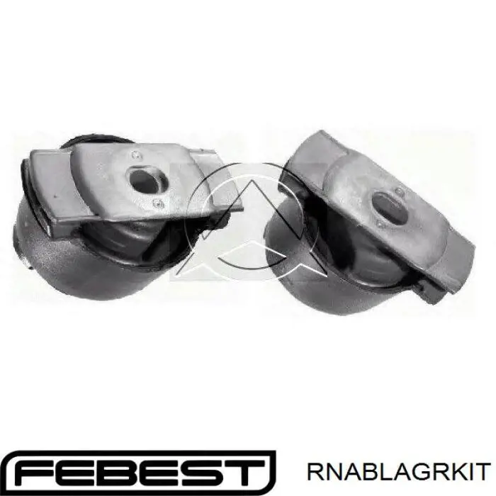 RNABLAGRKIT Febest suspensión, cuerpo del eje trasero