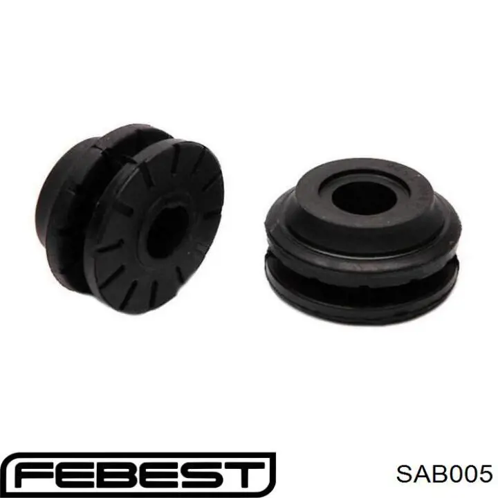 Buje trasero del brazo longitudinal trasero Febest SAB005