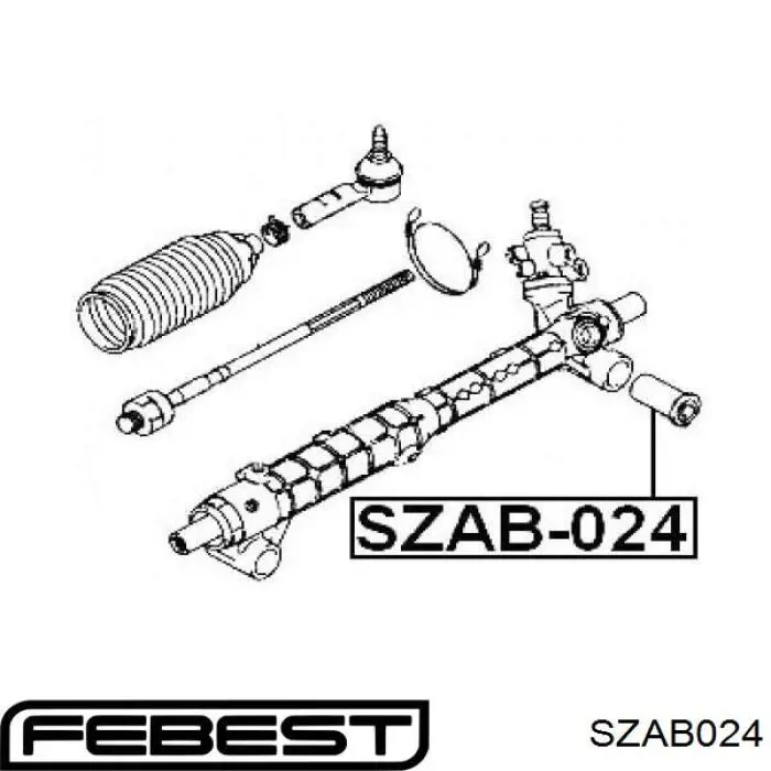 SZAB024 Febest silentblock de montaje del caja de direccion