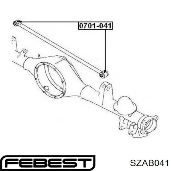 Silentblock de brazo suspensión trasero transversal para Suzuki Jimny (FJ)
