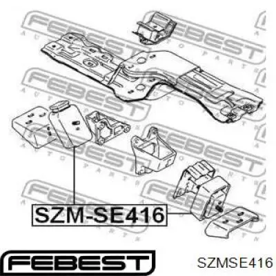 1161058B00 Suzuki Almohada del Motor Izquierda / Derecha