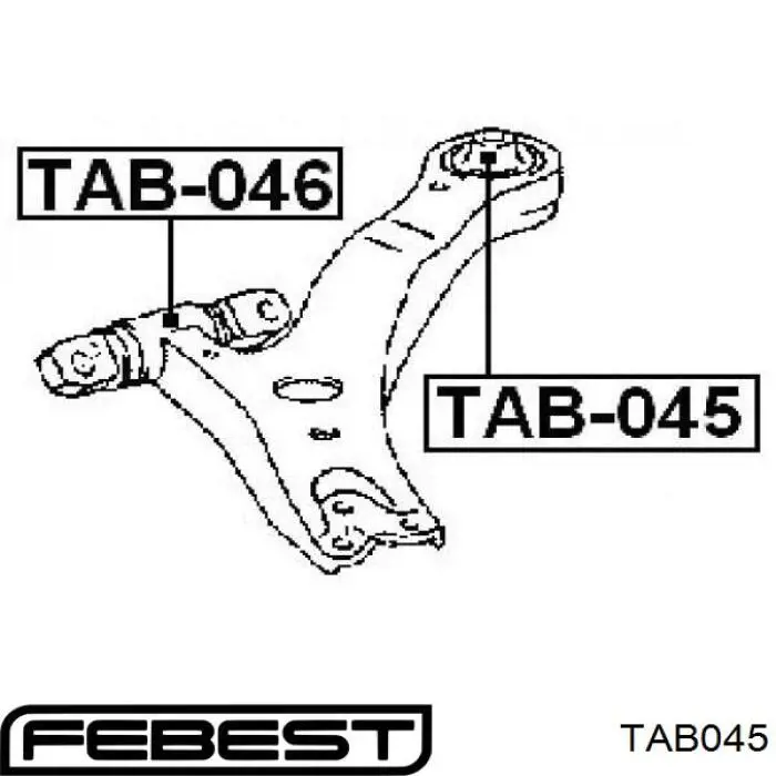 Comprar TAB045 Febest Silentblock