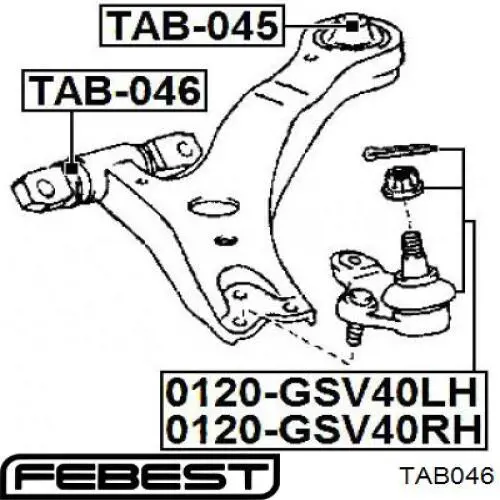 Comprar TAB046 Febest Silentblock