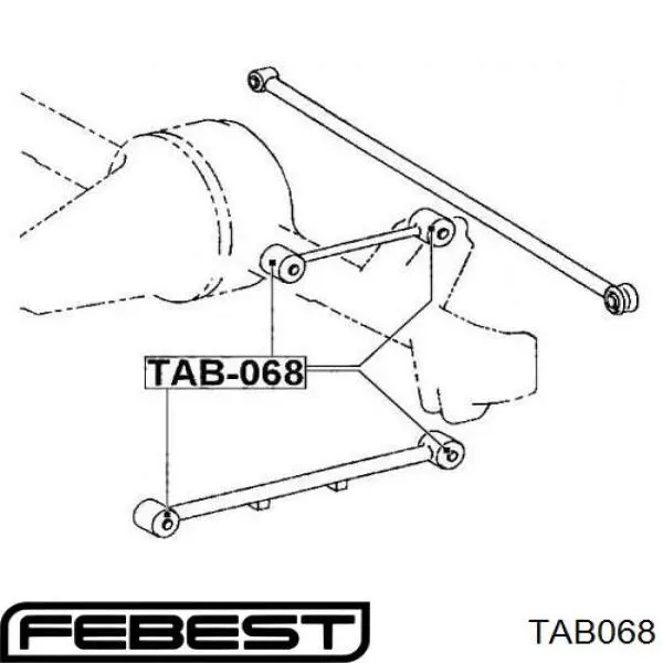 Suspensión, brazo oscilante, eje trasero, inferior para Toyota Starlet (P8)