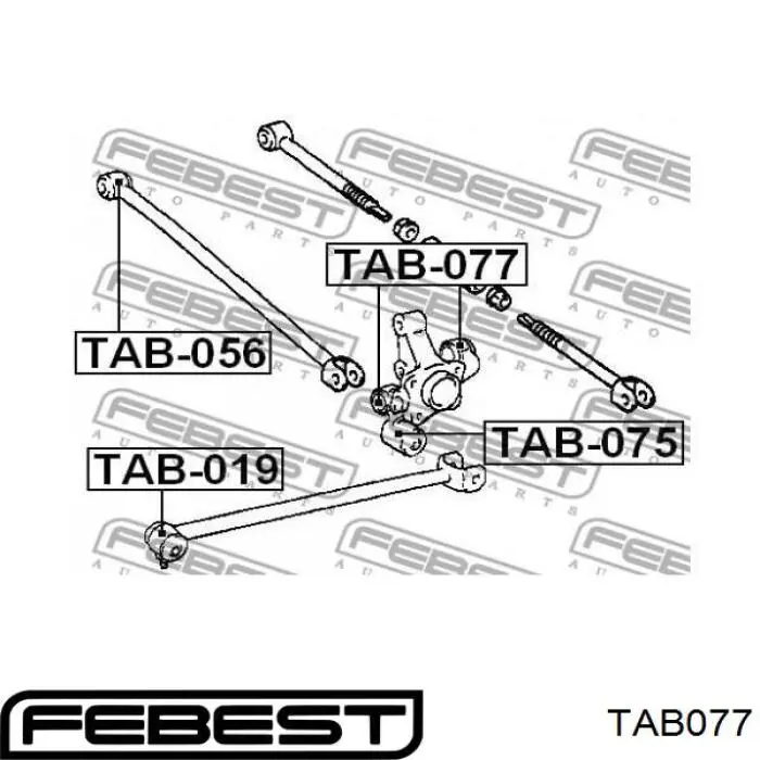 Buje de mangueta trasera Febest TAB077 precio, desde 6,15 EUR
