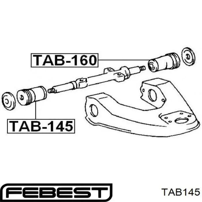 TAB145 Febest silentblock de brazo de suspensión delantero superior