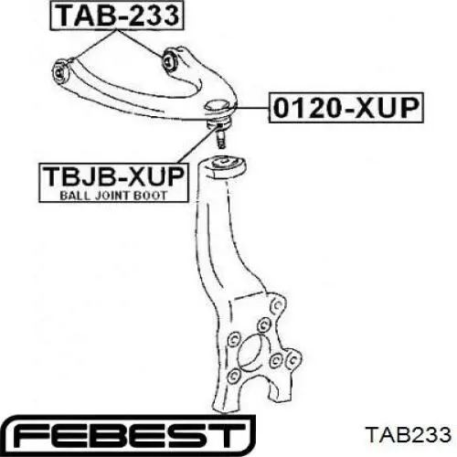 Buje del brazo de suspensión delantero superior Febest TAB233 precio, desde 12,16 EUR