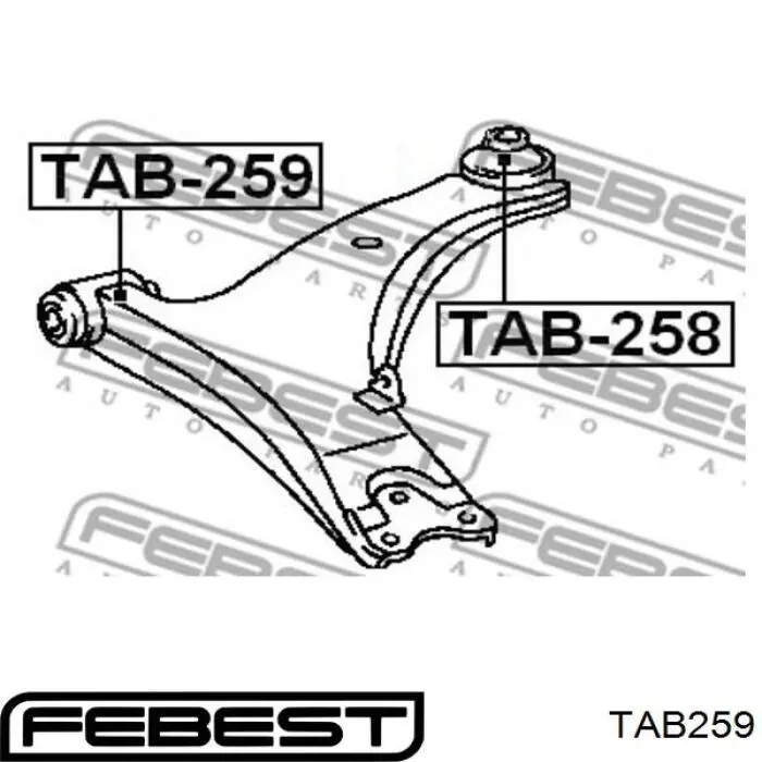 T24TE94WS RBI silentblock de suspensión delantero inferior