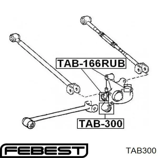 Buje de mangueta trasera TAB300 Febest