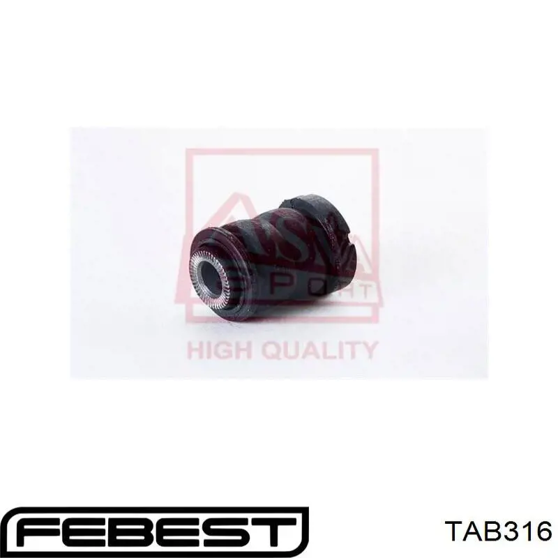Buje del brazo transversal trasero Febest TAB316