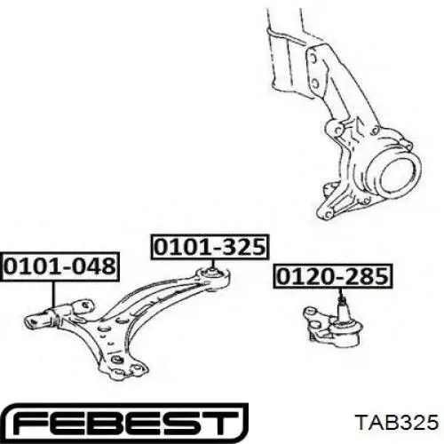 TAB-325 Febest silentblock de suspensión delantero inferior