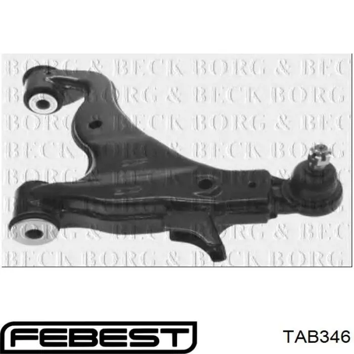 58738 Metalcaucho Silentblock de brazo de suspensión delantero inferior