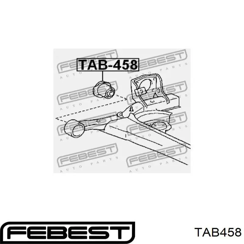 TAB-458 Febest suspensión, cuerpo del eje trasero