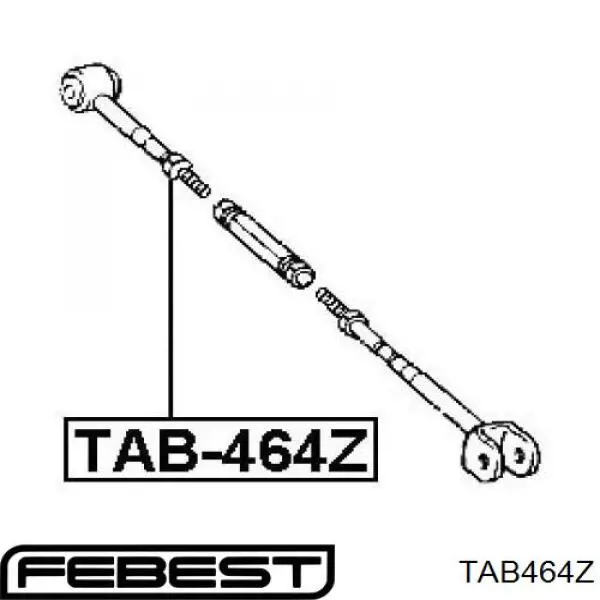 TAB464Z Febest silentblock de brazo suspensión trasero transversal