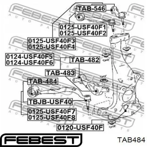 Comprar TAB484 Febest Silentblock