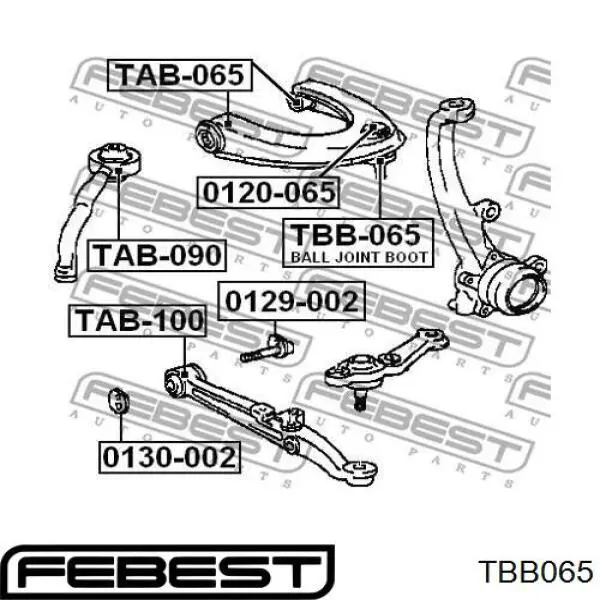 Rotula De Suspension Febest TBB065