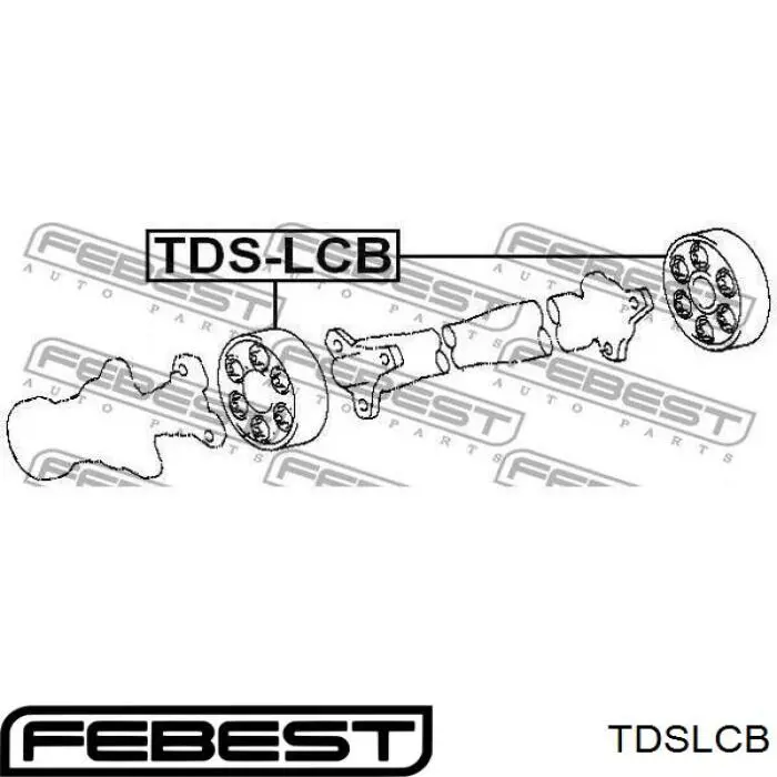 TDSLCB Febest acoplamiento viscoso cardan