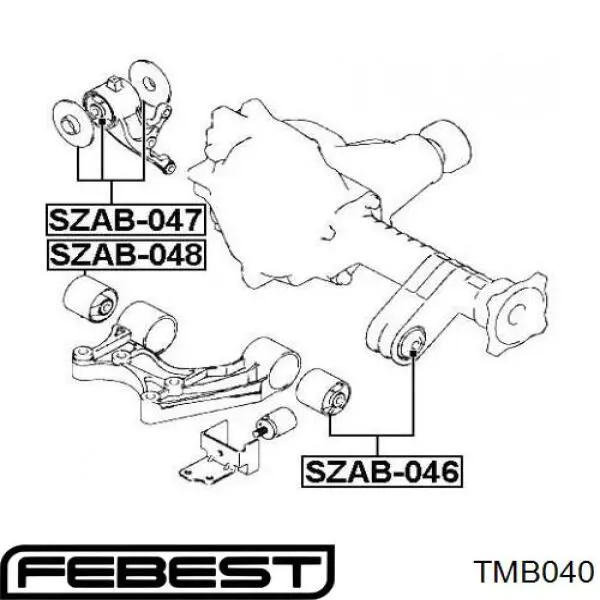 Soporte izquierdo del motor Febest TM040 precio, desde 23,07 EUR