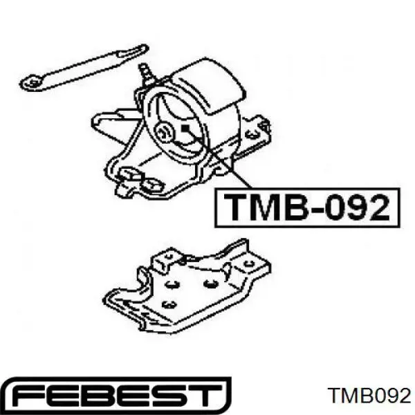 TMB092 Febest soporte motor izquierdo