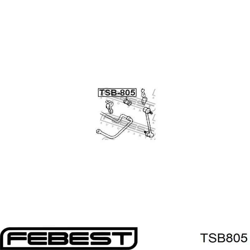 TSB-805 Febest casquillo de barra estabilizadora trasera